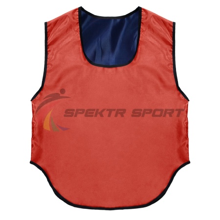 Купить Манишка футбольная двусторонняя Spektr Sport красно-синяя, р.50-54 в Амурске 