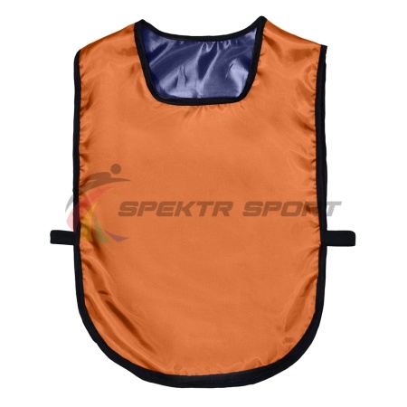 Купить Манишка футбольная двусторонняя универсальная Spektr Sport оранжево-синяя в Амурске 